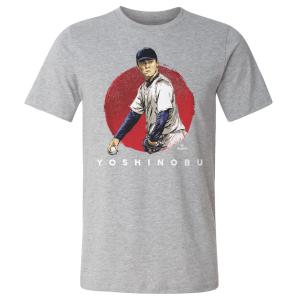 MLB 山本由伸 ドジャース Tシャツ Los Angeles D Sun WHT T-Shirt 500Level ヘザーグレー｜mlbshop