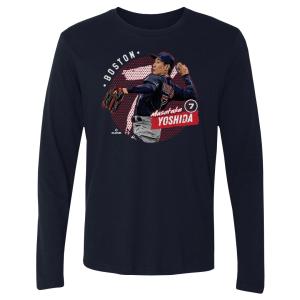 MLB 吉田正尚 レッドソックス Tシャツ Boston Dots WHT Long Sleeve T-Shirt 500Level ネイビー｜mlbshop