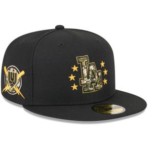 MLB ドジャース キャップ 【海外版】 2024 アームドフォースデー On-Field 59FIFTY Fitted Hat ニューエラ/New Era ブラック