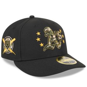 MLB アスレチックス キャップ 【海外版】 2024 アームドフォースデー Low Profile 59FIFTY ニューエラ/New Era ブラック｜mlbshop