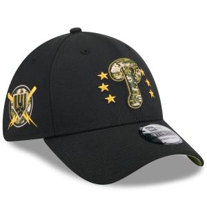 MLB フィリーズ キャップ 【海外版】 2024 アームドフォースデー 39THIRTY Flex Hat ニューエラ/New Era ブラック｜mlbshop