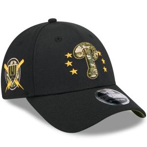 MLB フィリーズ キャップ 【海外版】 2024 アームドフォースデー 9FORTY Adjustable Hat ニューエラ/New Era ブラック｜mlbshop