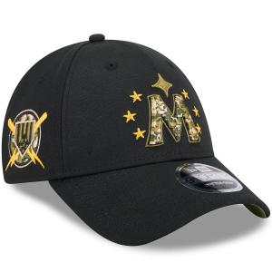 MLB ミネソタ・ツインズ キャップ 【海外版】 2024 アームドフォースデー 9FORTY Adjustable Hat ニューエラ/New Era ブラック｜mlbshop