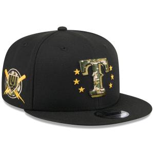 MLB レンジャーズ キャップ 【海外版】 2024 アームドフォースデー 9FIFTY  Hat ニューエラ/New Era ブラック｜mlbshop