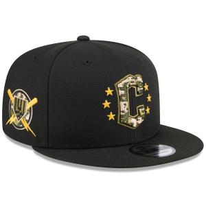 MLB ガーディアンズ キャップ 【海外版】 2024 アームドフォースデー 9FIFTY  Hat ニューエラ/New Era ブラック｜mlbshop
