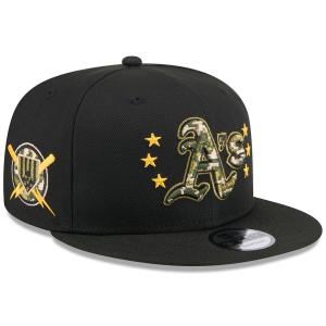 MLB アスレチックス キャップ 【海外版】 2024 アームドフォースデー 9FIFTY  Hat ニューエラ/New Era ブラック｜mlbshop