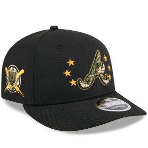 MLB ブレーブス キャップ 【海外版】 2024 アームドフォースデー Low Profile 9FIFTY  Hat ニューエラ/New Era ブラック｜mlbshop