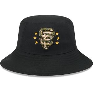 MLB サンフランシスコ・ジャイアンツ キャップ 【海外版】 2024 アームドフォースデー Bucket Hat ニューエラ/New Era ブラック｜mlbshop