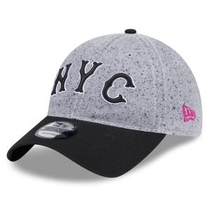 MLB メッツ キャップ 2024 シティーコネクト Alternate 9TWENTY Adjustable Hat ニューエラ/New Era グレー ブラック｜mlbshop