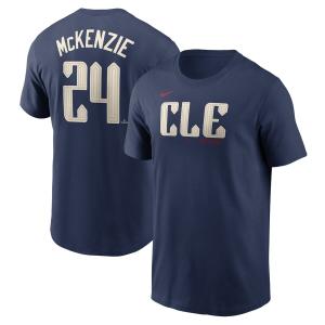 MLB トリストン・マッケンジー ガーディアンズ Tシャツ 2024 シティーコネクト Name & Number T-Shirt ナイキ/Nike ネイビー｜mlbshop