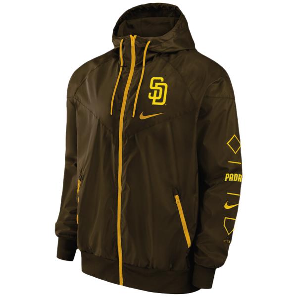 MLB パドレス ジャケット ウィンドブレーカー Team Runner Windrunner Ja...