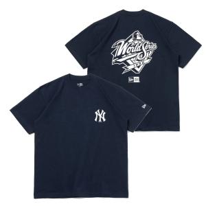 MLB ヤンキース Tシャツ クーパーズタウン ワールドシリーズ SS Tee ニューエラ/New Era ネイビー ホワイト｜mlbshop