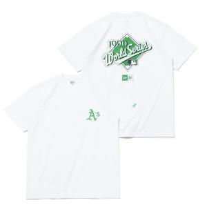 MLB アスレチックス Tシャツ クーパーズタウン ワールドシリーズ SS Tee ニューエラ/New Era ホワイト グリーン｜mlbshop