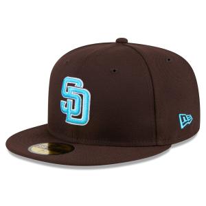 MLB パドレス キャップ 【海外版】 2024 Father's Day 父の日 59FIFTY Fitted Hat ニューエラ/New Era ブラウン｜mlbshop