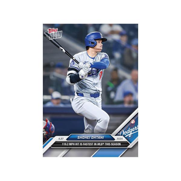 MLB 大谷翔平 ドジャース トレーディングカード 2024 Topps Now #128 119....
