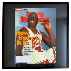 NBA ブルズ マイケル・ジョーダン フォトフレーム Photo Frame in Sports Illustrated 1992/6/22｜mlbshop