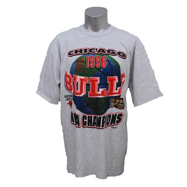 NBA ブルズ NBAファイナル 歴代チャンピオンクロニクル Tシャツ Team Work グレー ...