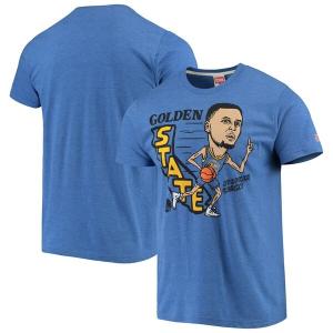 NBA ステファン・カリー ステフィン・カリー ゴールデンステイト・ウォリアーズ Tシャツ カリカチュア トライブレンド Homage ロイヤル｜mlbshop