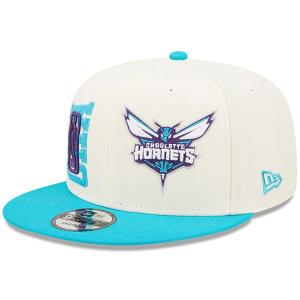 NBA シャーロット・ホーネッツ キャップ NBAドラフト2022 Draft 9FIFTY スナップバック ニューエラ/New Era クリーム ティール｜mlbshop