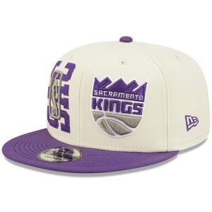 NBA サクラメント・キングス キャップ NBAドラフト2022 Draft 9FIFTY スナップバック ニューエラ/New Era クリーム パープル｜mlbshop