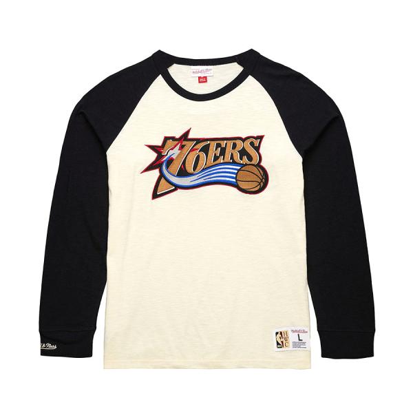 NBA 76ers Tシャツ ヴィンテージロゴ ロングスリーブ  ミッチェル＆ネス/Mitchell...