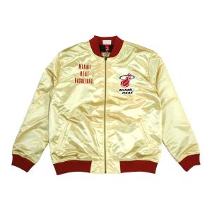 【りりり】BADHOP　ミッチェルアンドネス　サテンジャケットLサイズ ミッチェルアンドネス（Mitchell&Ness）（メンズ）ライト サテン
