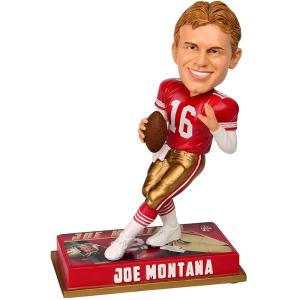 NFL 49ers ジョー・モンタナ フィギュア 8 リタイアド プレイヤー ボブルヘッド Forever Collectibles｜mlbshop