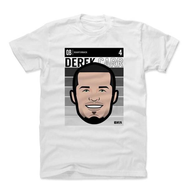 NFL レイダース デレック・カー Tシャツ Player Art Cotton T-Shirt 5...