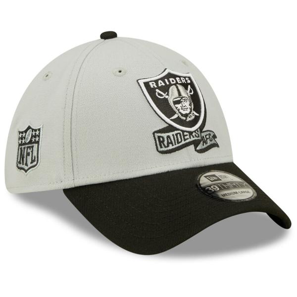 NFL レイダース キャップ SEC 2022 サイドライン 39THIRTY Flex Cap ニ...