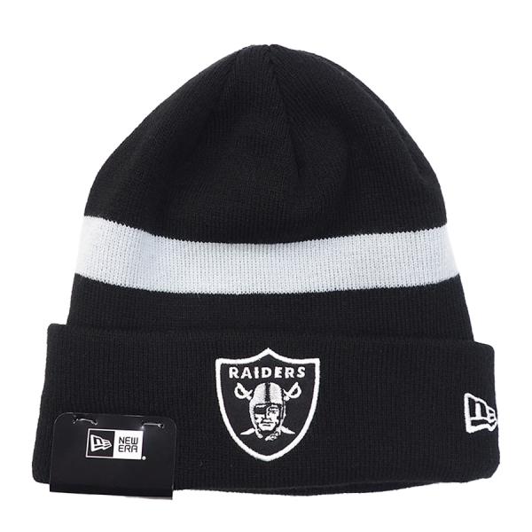 NFL レイダース ニットキャップ Retro Cuff Knit ニューエラ/New Era ブラ...