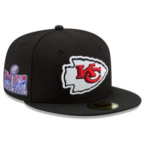 NFL チーフス キャップ 第58回スーパーボウル進出記念 Side Patch 59FIFTY Fitted Hat ニューエラ/New Era ブラック｜mlbshop
