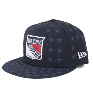 NHL レンジャース キャップ/帽子 スターズ オールオーバー ニューエラ/New Era ネイビー｜mlbshop