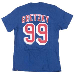 NHL ウェイン・グレツキー レンジャース Tシャツ Player MVP Club T-Shirt 47 Brand ロイヤル【OCSL】｜mlbshop