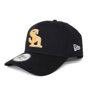 福岡ソフトバンクホークス グッズ キャップ カーブバイザー スナップバック アジャスタブル ニューエラ/New Era ブラック｜mlbshop