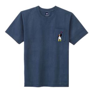 つば九郎 東京ヤクルトスワローズ グッズ Tシャツ ポケット刺繍Tシャツ（舞い降りるつば九郎） 東京ヤクルトスワローズ ネイビー｜mlbshop