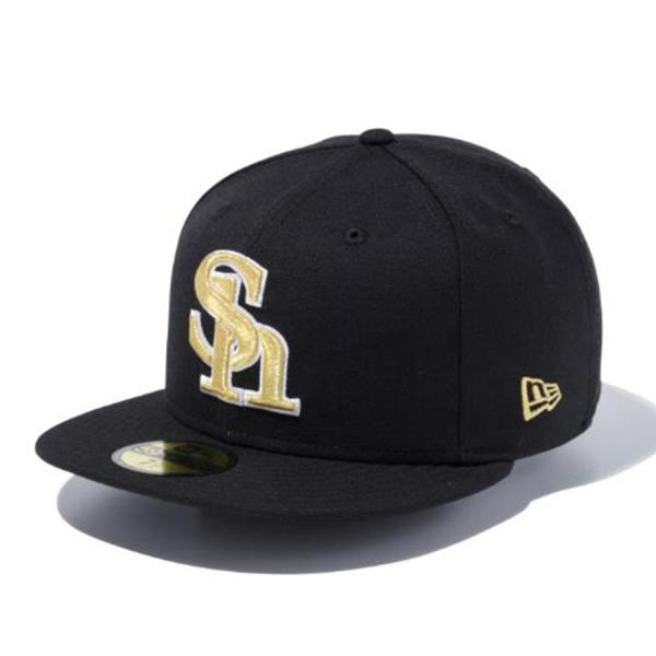 福岡ソフトバンクホークス グッズ キャップ 59FIFTY Cap ニューエラ/New Era ブラ...