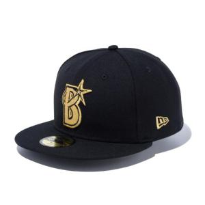 横浜DeNAベイスターズ グッズ キャップ 59FIFTY Cap ニューエラ/New Era ブラック ゴールド｜mlbshop