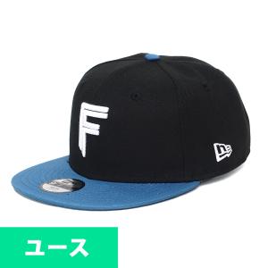 北海道日本ハムファイターズ グッズ キャップ ユース キッズ 9FIFTY FIGHTERS ニューエラ/New Era ブラック ブルー｜mlbshop