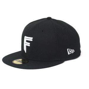 北海道日本ハムファイターズ グッズ キャップ 59FIFTY FIGHTERS ニューエラ/New Era ブラック ホワイト｜mlbshop