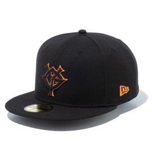 読売ジャイアンツ/巨人 グッズ キャップ YG 59FIFTY Fitted Hat ニューエラ/New Era ブラック オレンジ｜mlbshop