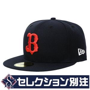 オリックス・バファローズ グッズ キャップ 【セレクション別注】カスタムカラー 59FIFTY ニューエラ/New Era ネイビー/レッド｜mlbshop