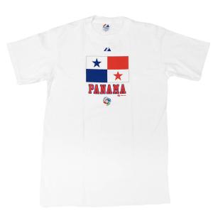 WBC パナマ Tシャツ デッドストック 2006 ワールドベースボールクラッシク フラグ 国旗 Tee マジェスティック/Majestic ホワイト｜mlbshop