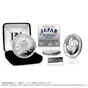 WBC 侍ジャパン シルバーコイン 2023 World Baseball Classic 優勝記念 39mm Fine Silver Coin The Highland Mint｜mlbshop