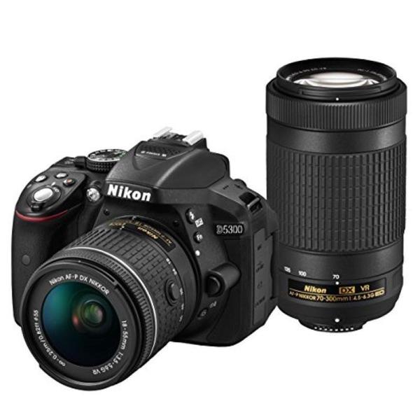 Nikon デジタル一眼レフカメラ D5300 AF-P ダブルズームキット ブラック D5300W...