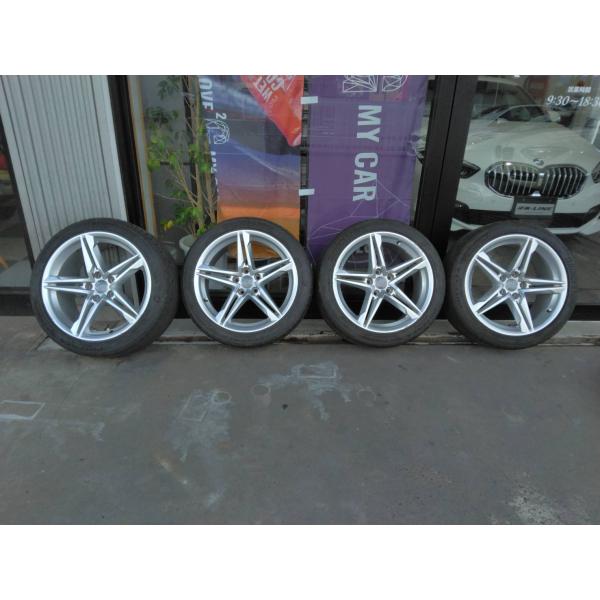 アウデイ純正　A5装着　夏タイヤ＆18インチアルミホイール　245/40R18　4本セット
