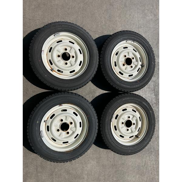 ローバーミニ装着　12インチ　中古スタッドレスタイヤ＆スチールホイール　