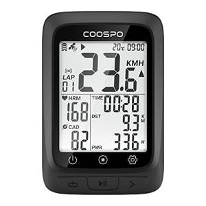 COOSPO サイクルコンピュータ GPS サイコン サイクリングコンピュータ 無線 ワイヤレス 自転車スピードメーター バッテリー内臓 Bluetooth5.0&ANT+対