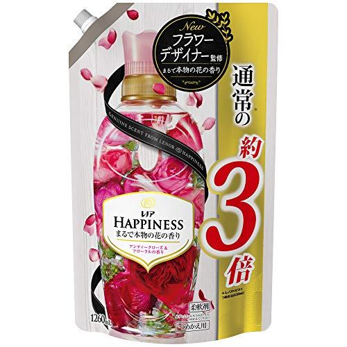 レノア ハピネス アンティークローズ&amp;フローラル 詰め替え 約3倍(1260mL) 柔軟剤