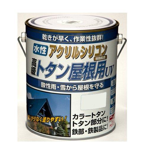 ニッペ ペンキ 塗料 水性トタン屋根用UV 2L こげ茶 水性 つやあり 屋外 日本製 497612...