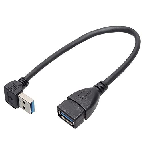 KAUMO USB 3.0 (L字型 下向き) 方向変換 延長 ケーブル コード 20cm